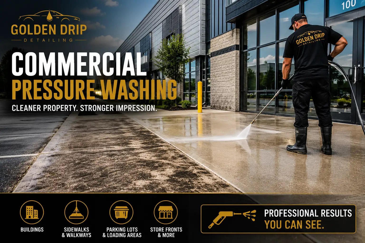Residential & Commercial Pressure Washing in Ottawa — Golden Drip