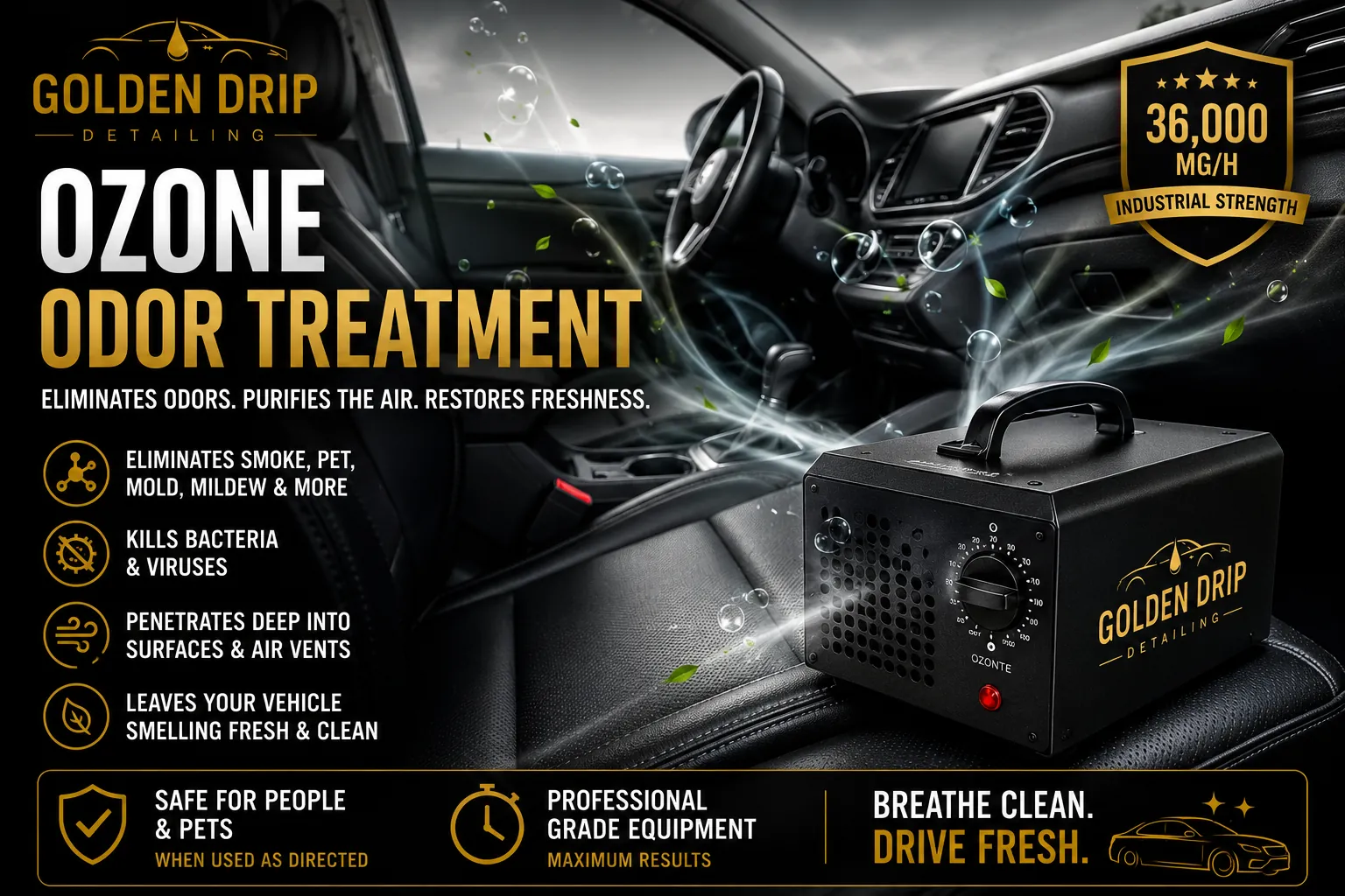 Ozone Odor Treatment before